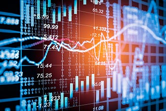 Collage of share price graphs causing confusion